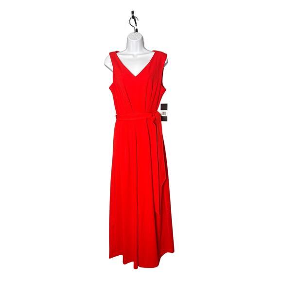 Andrew Marc Red Jumpsuit - Size 14 - New with Tags! - Picture 1 of 7